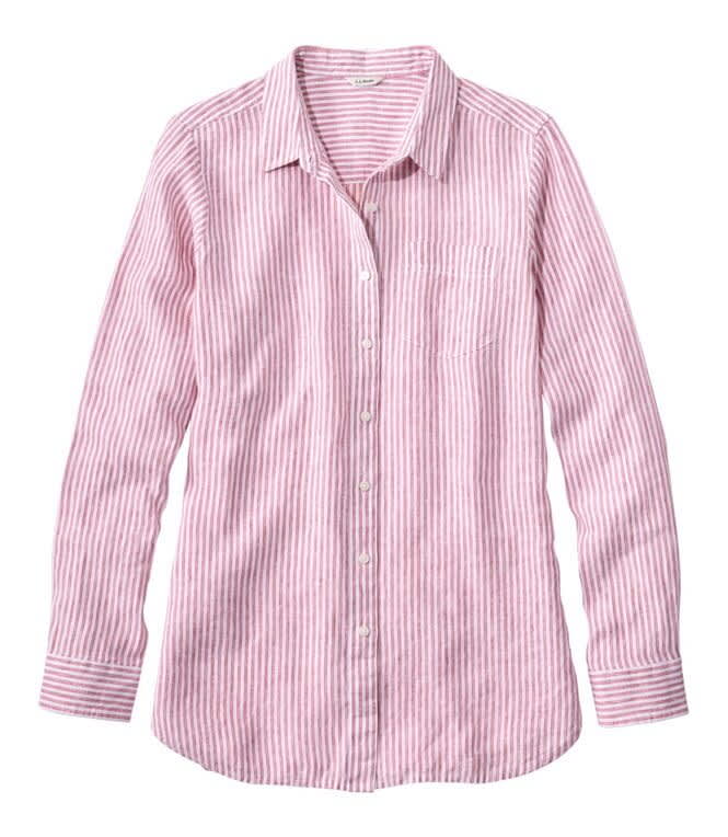 L.L.Bean-Premium Washable Linen Shirt - Women's