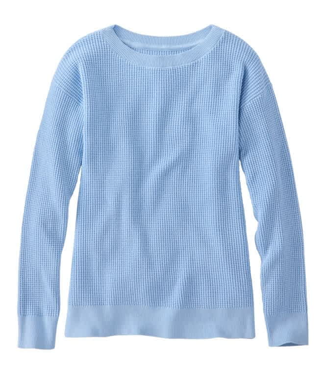 L.L.Bean-Sunwashed Waffle Pullover Sweater - Women's