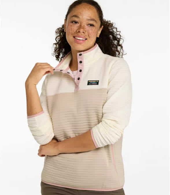 L.L.Bean-Airlight Knit Pullover Colorblock - Women's