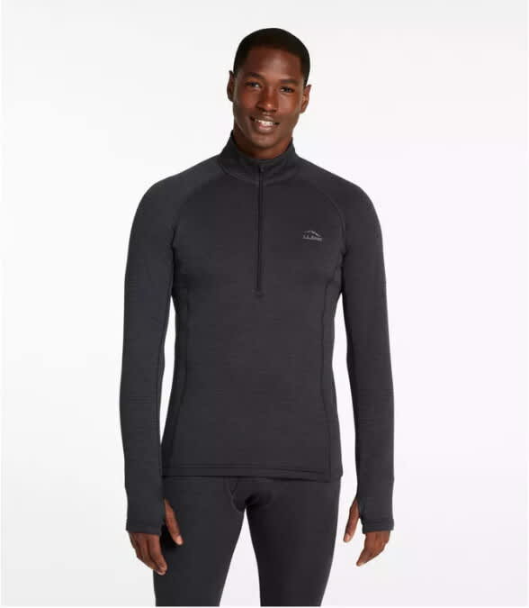 L.L.Bean-L.L.Bean Midweight Baselayer 1/4 Zip Top - Men's