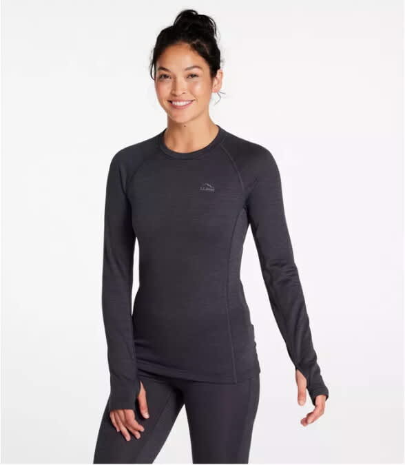 L.L.Bean-L.L.Bean Midweight Baselayer Crew Top - Women's