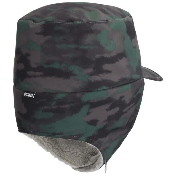Trapper Hat Outdoor Research Chapka Whitefish Hat (Loden Camo