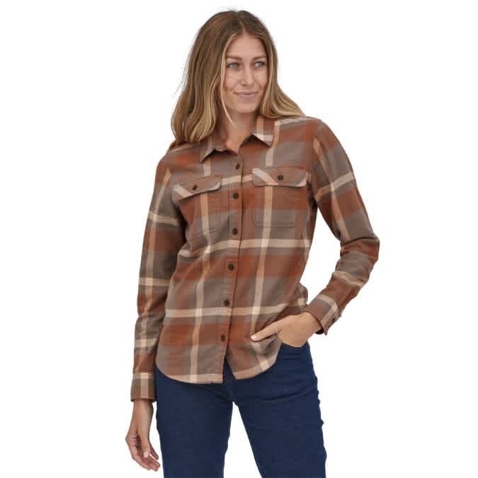 Patagonia-Long-Sleeve Organic Cotton Midweight Fjord Flannel Shirt - Women's