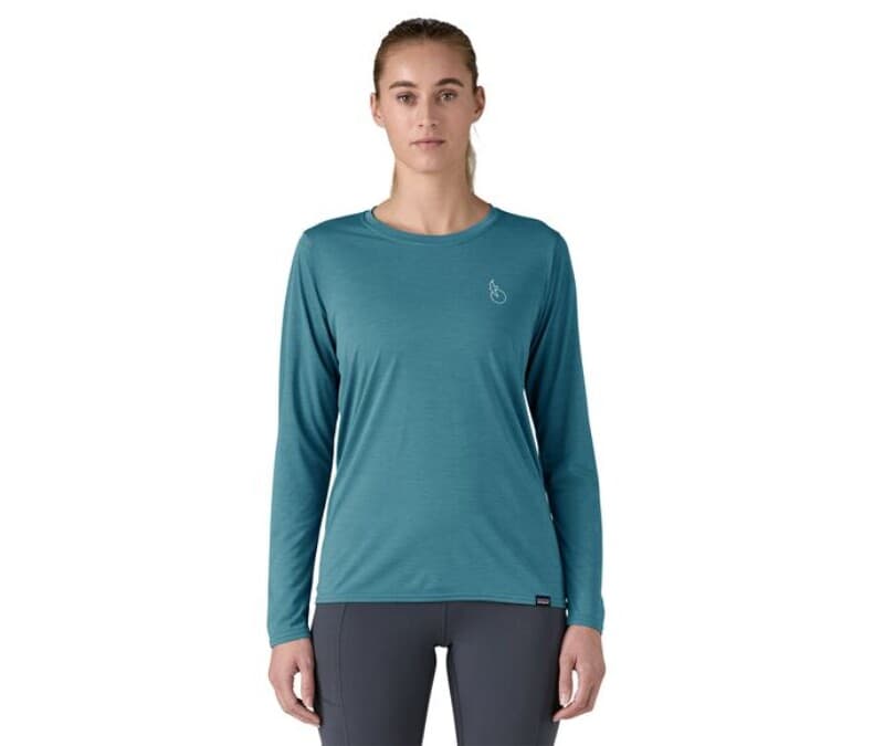 Patagonia-Long-Sleeve Capilene Cool Daily Graphic Shirt - Waters - Women's