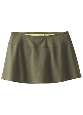 olive green swim skirt