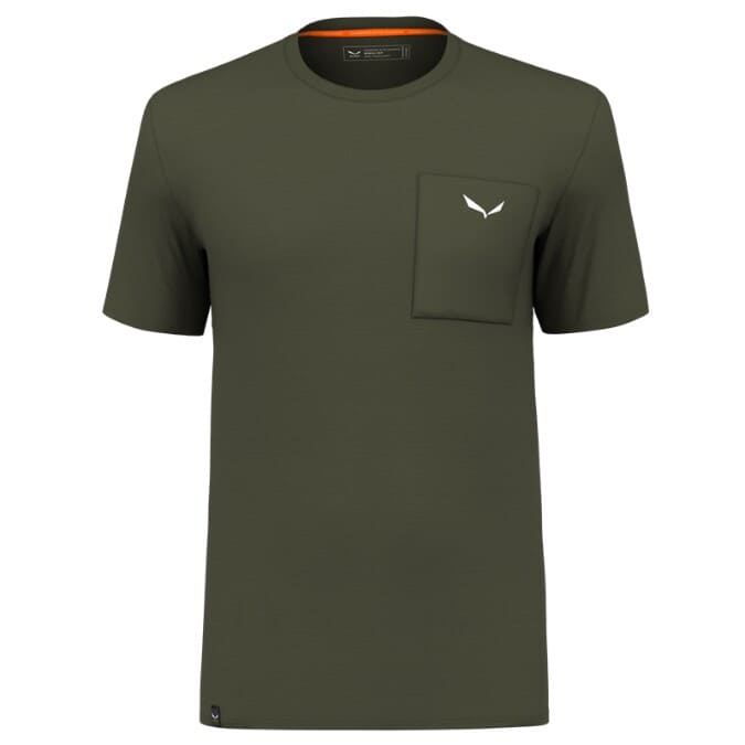 Salewa-Pure Logo Pocket AM Tee - Men's