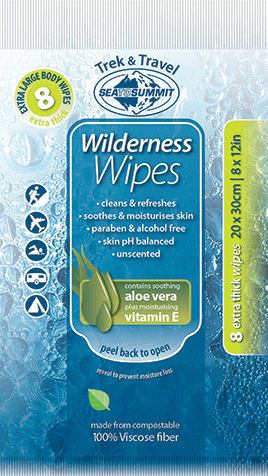 Sea to Summit-T&T Wild Bath Wipe -XL-8pk