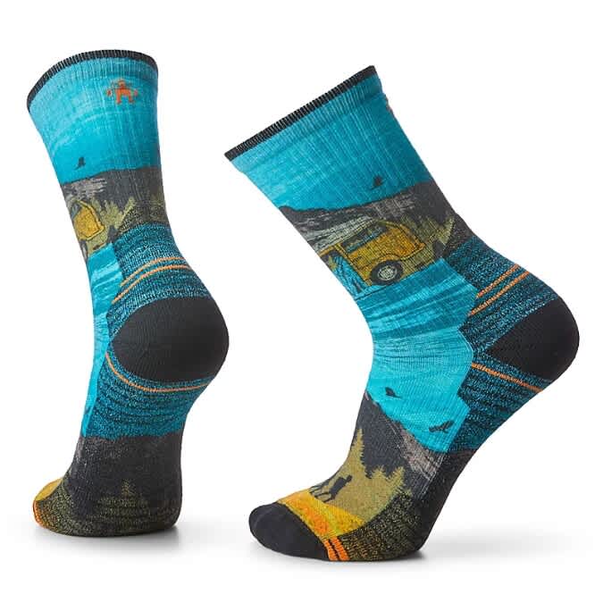 Smartwool-Hike Light Cushion Great Excursion Print Crew Socks - Men's