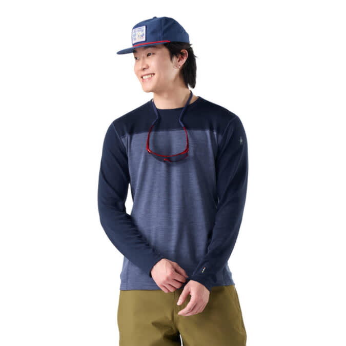 Smartwool-Classic Thermal Merino Base Layer Colorblock Crew - Men's
