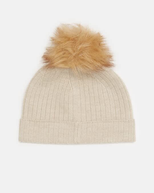 tentree-Wool Faux Fur Pom Beanie