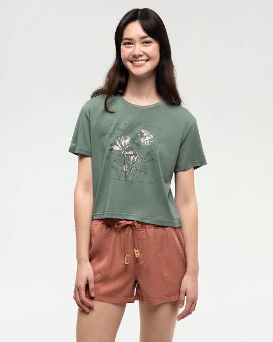 tentree-Floral Crop T-Shirt - Women's