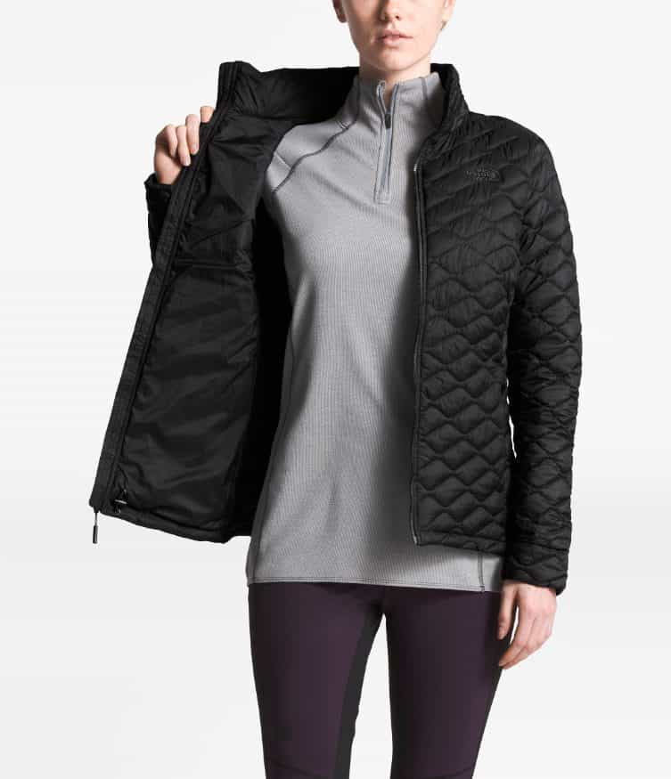 ladies north face thermoball jacket black