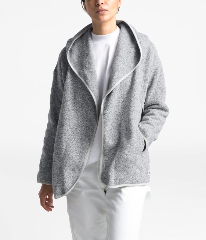 the north face crescent fleece hooded wrap