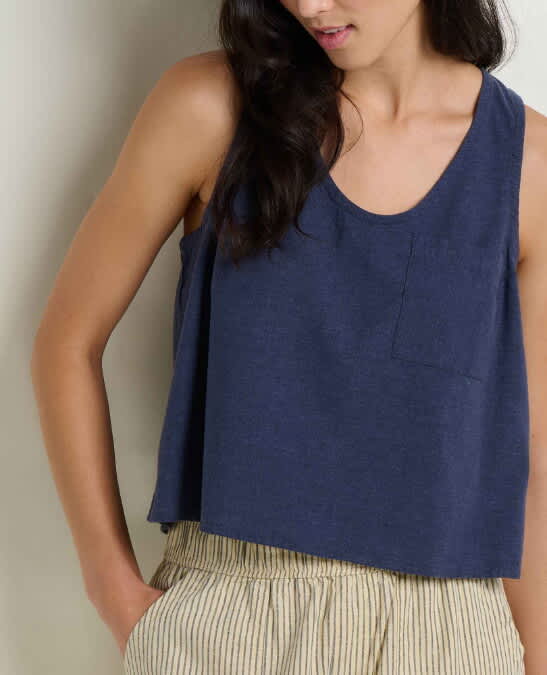 Toad & Co-Taj Hemp Button Back Tank - Women's