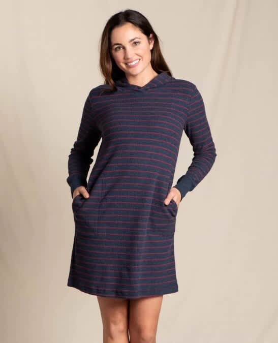 Toad Co Foothill Hooded Long Sleeve Dress Women s Wanderlust Outfitters