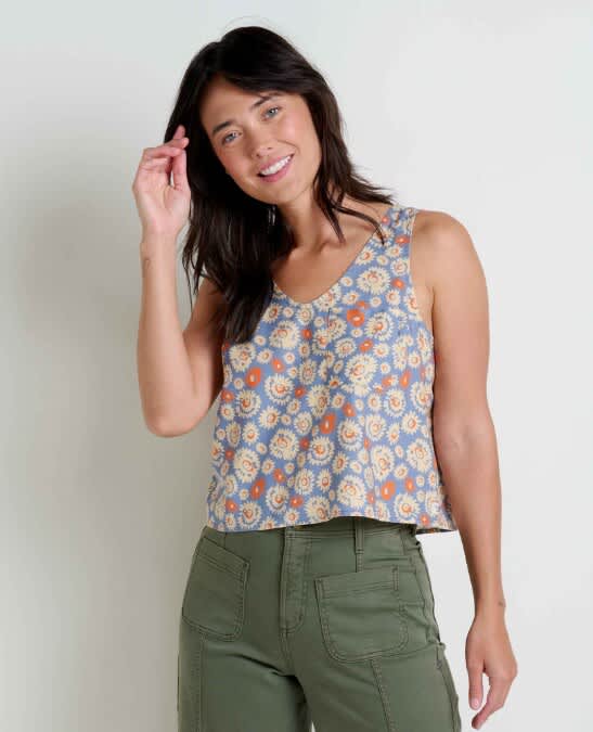 Toad & Co-Taj Hemp Button Back Tank - Women's