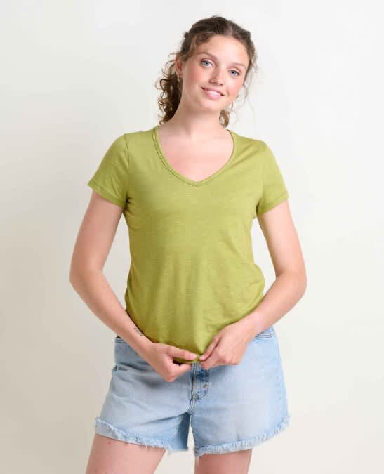 (取寄) トードアンドコー レディース マーリー ショート スリーブ V ティー Toad&Co women Marley Short Sleeve V Tee Burnt Ochre Toad & Co Marley II Short-Sleeve Tee - Women's • Wanderlust