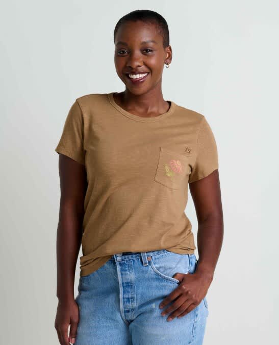 Toad & Co-Primo Short-Sleeve Crew Embroidered - Women's