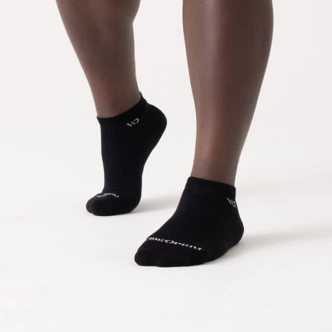 WIDE OPEN-Solid Midweight No Show Sock - Men's