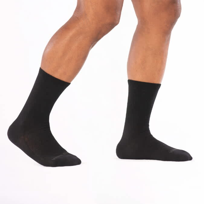 WIDE OPEN-Solid Lightweight Crew Sock - Men's