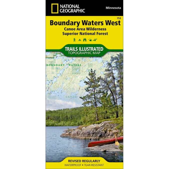 National Geographic-Boundary Waters West, Superior National Forest Map
