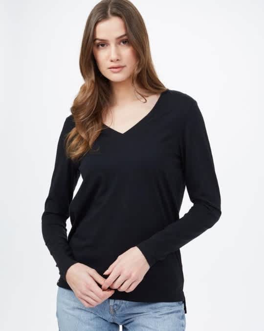 tentree Treeblend V-Neck Long Sleeve - Women's • Wanderlust Outfitters™