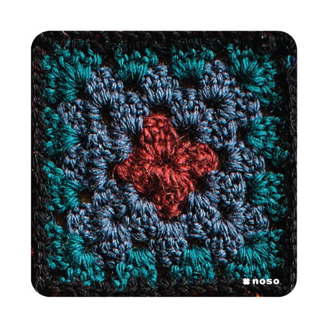 Noso-Granny Square Red Center Patch