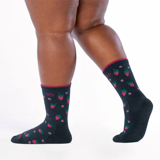 WIDE OPEN-Strawberry Fields Midweight Crew Sock - Women's