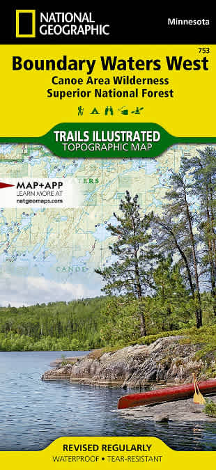 National Geographic-Boundary Waters West, Superior National Forest Map