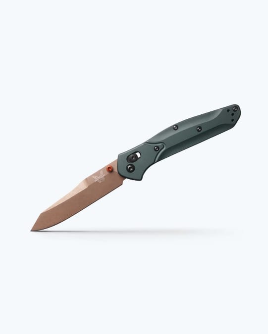 Benchmade-Osborne Taiga Green Anodized
