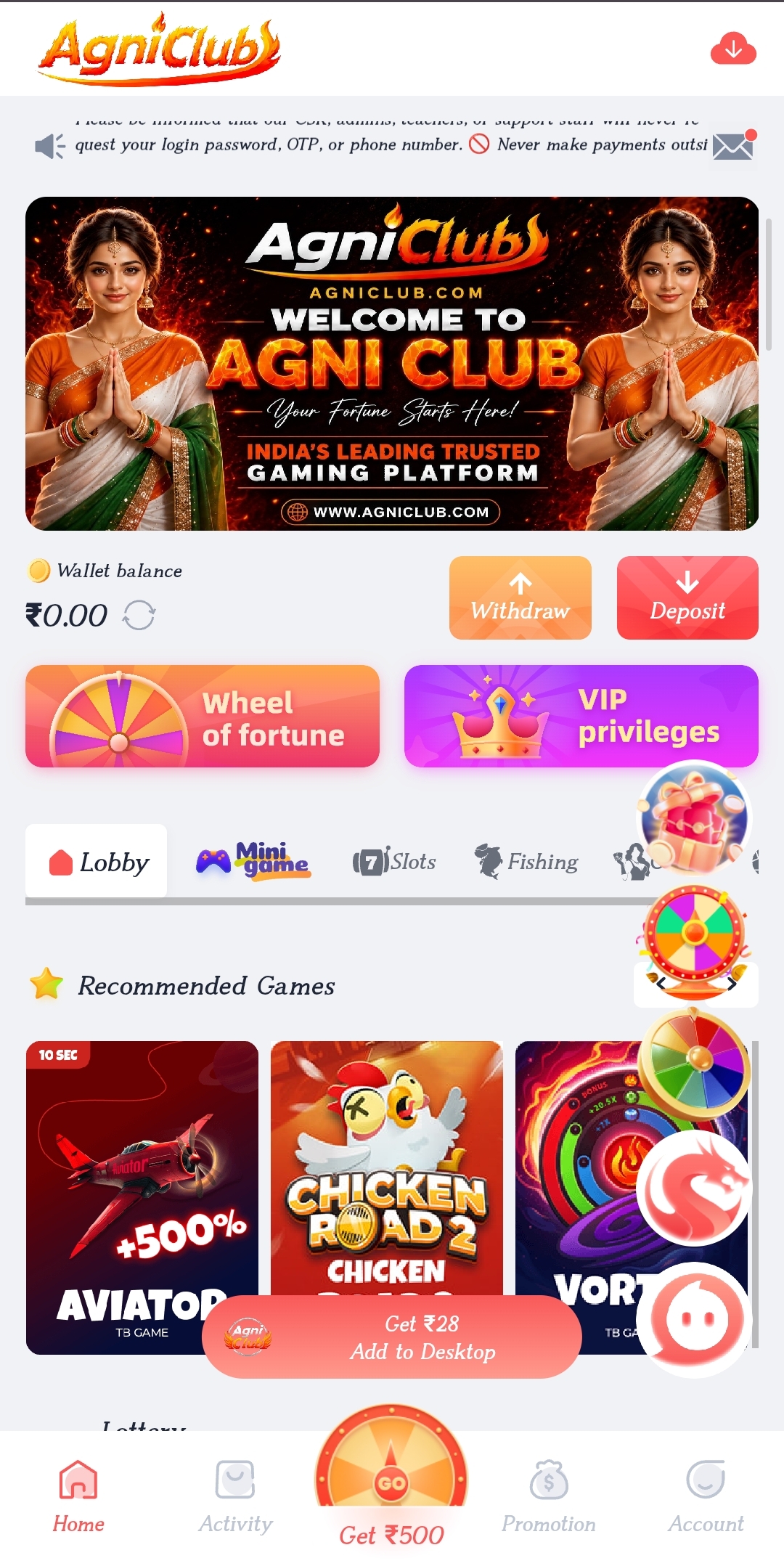 Agniwin App Download Page — Official Agniwin APK Download Screen 2026