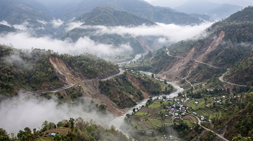 पहिरो र लेदोका कारण बीपी राजमार्गमा यात्रा रोकियो 1