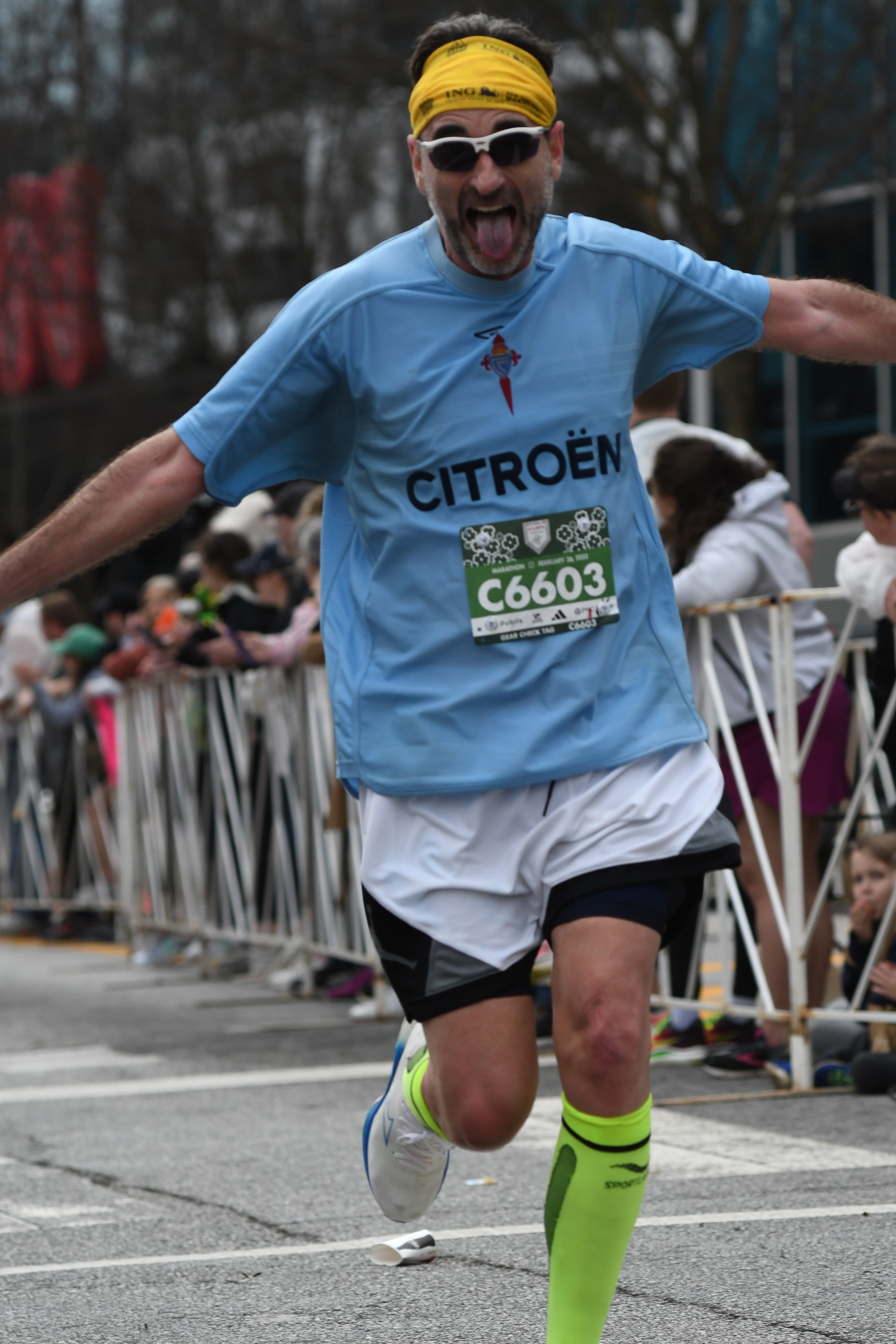 Jesús corriendo el Publix Atlanta Marathon