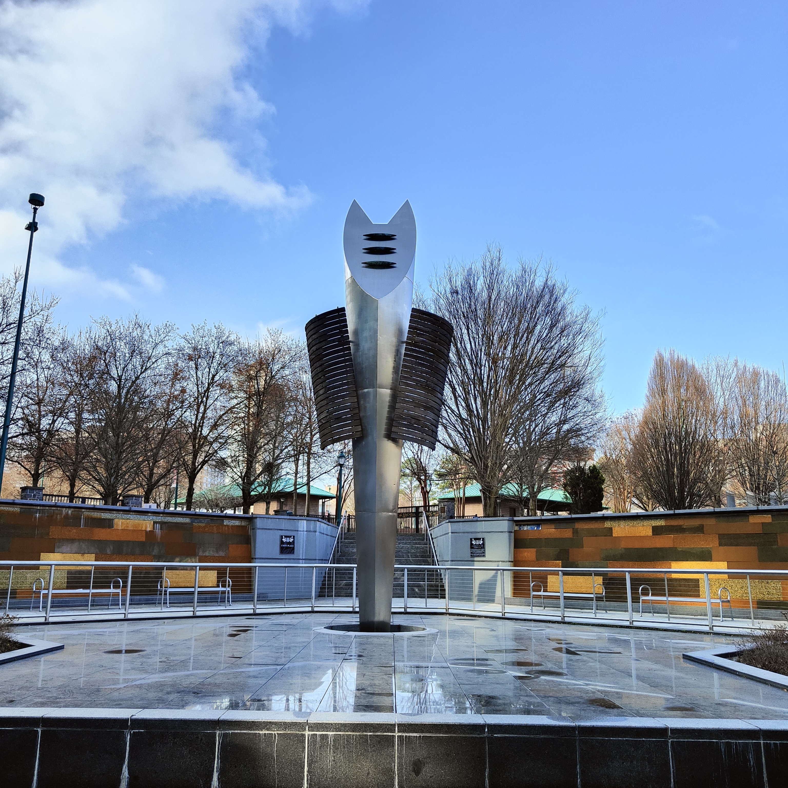 Escultura de la llama olímpica en Centennial Olympic Park