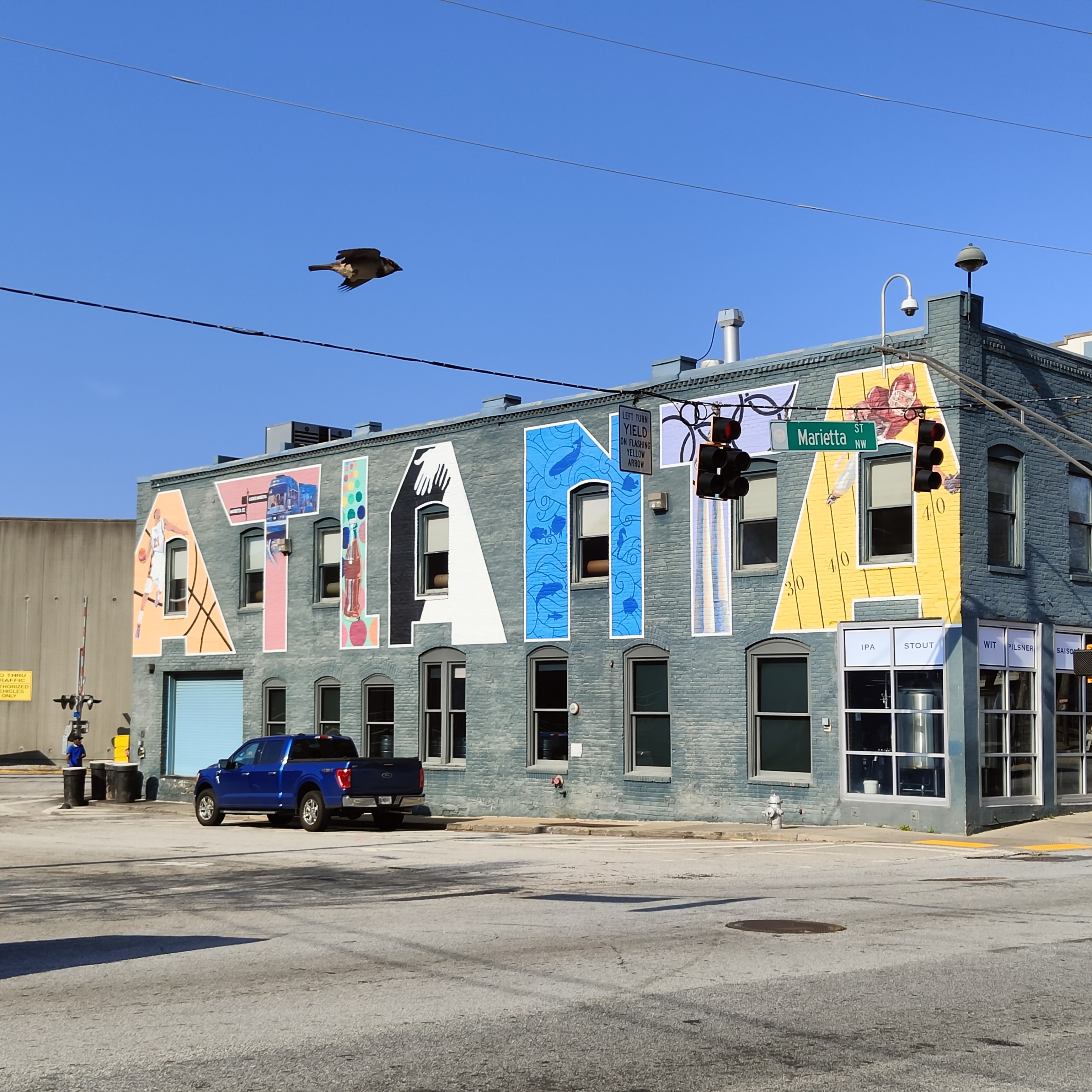 Mural de Atlanta en Marietta Street