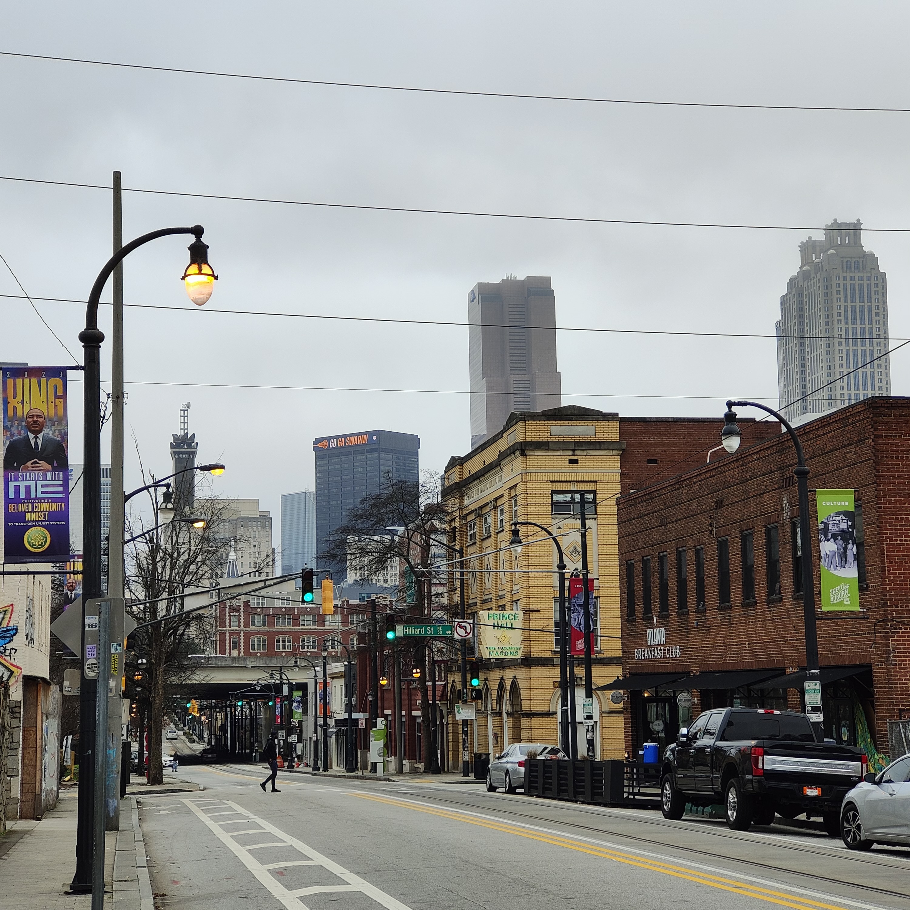 Calle histórica de Sweet Auburn en Atlanta