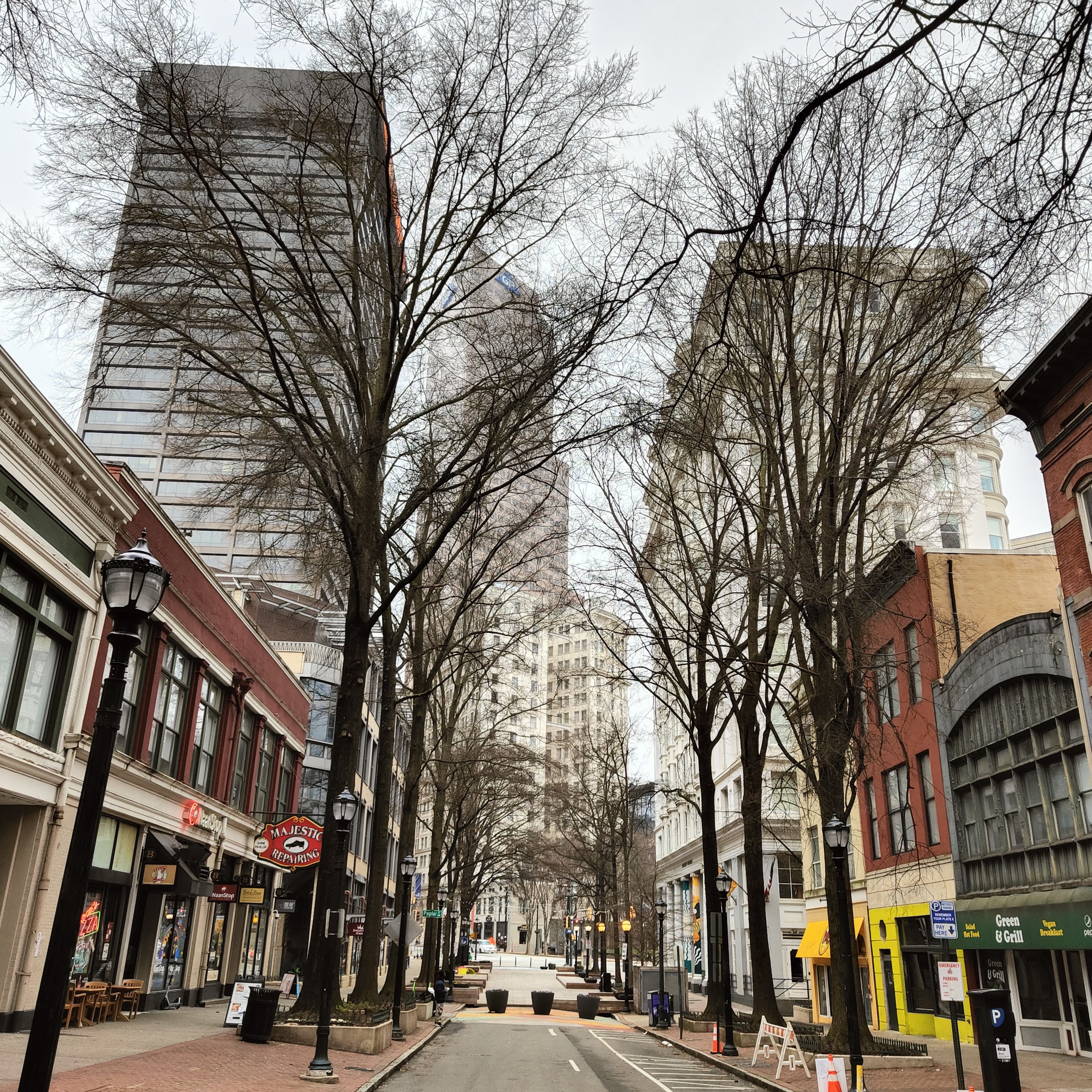 Calles y edificios del centro de Atlanta