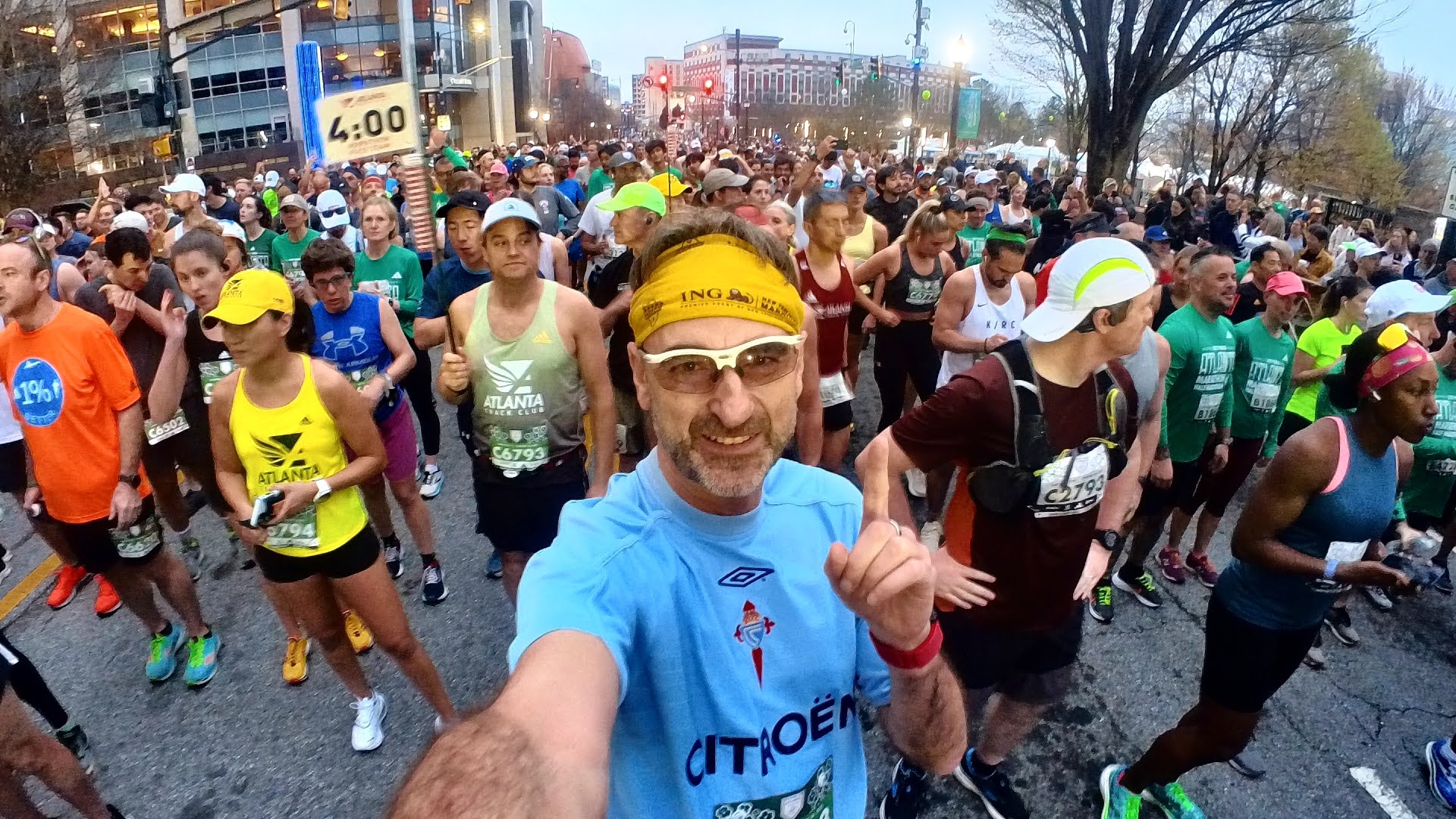 Instantes previos a la salida del maratón