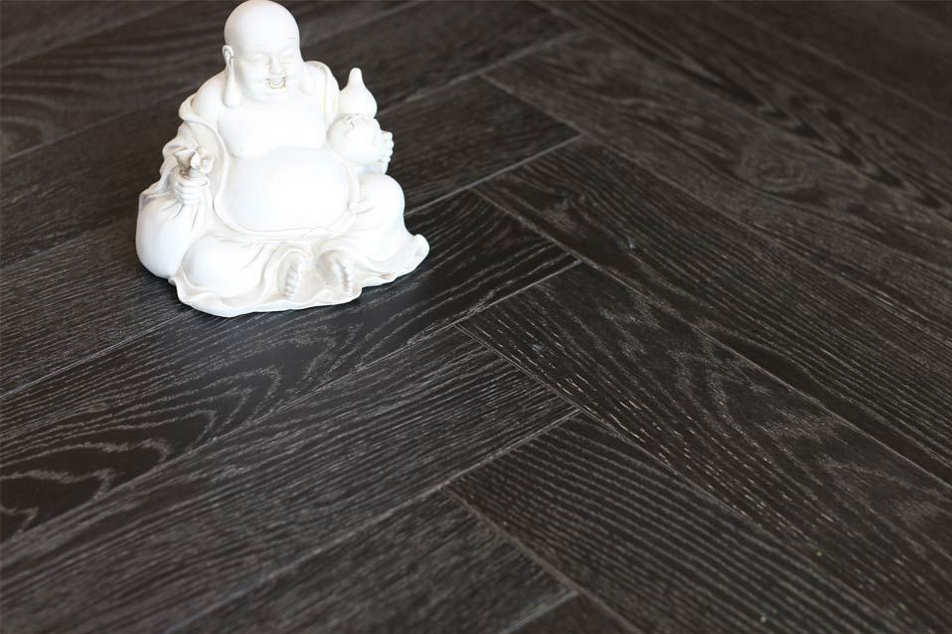 Dark Herringbone Timber Floor