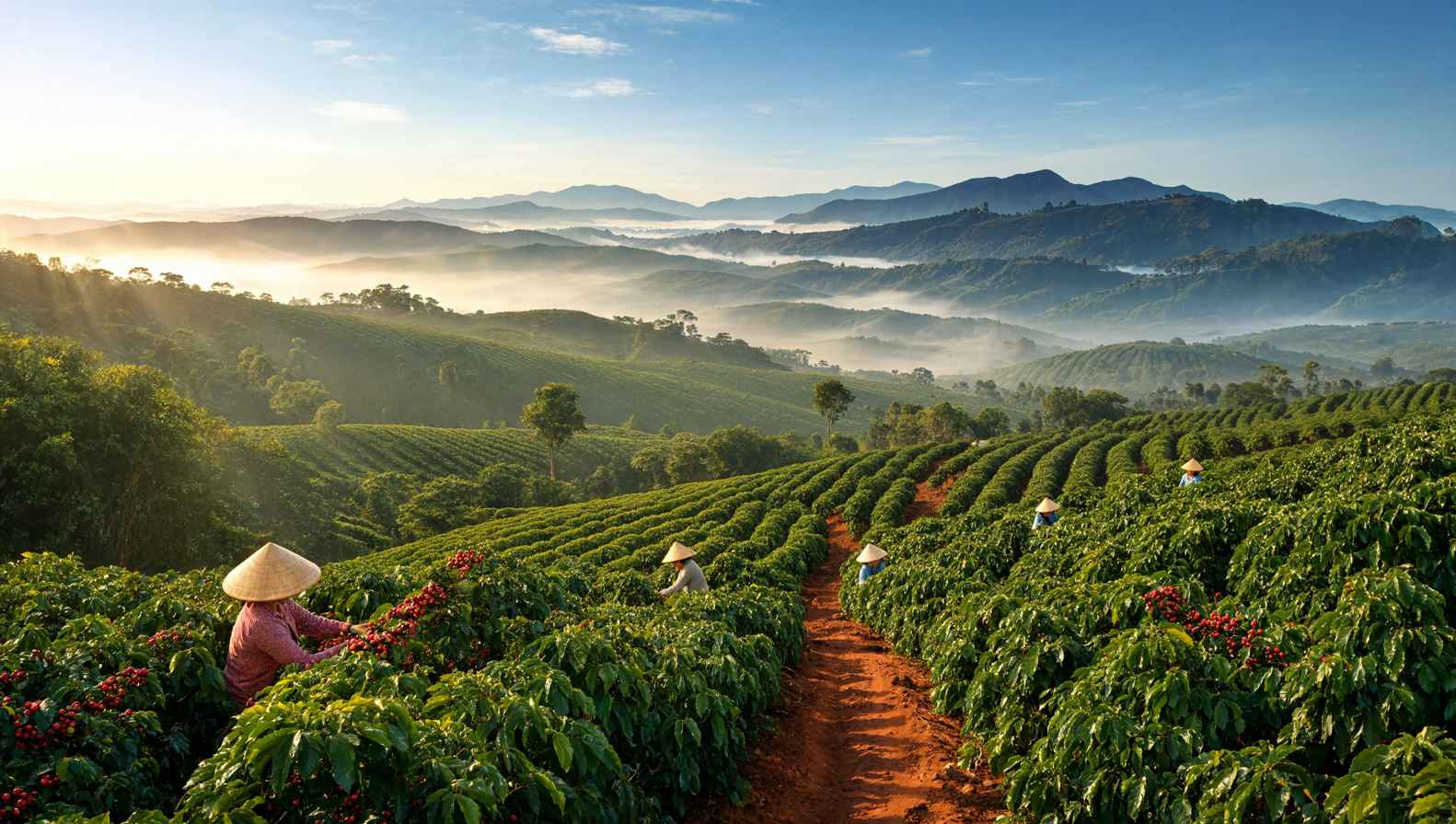 Vi khí hậu trong vùng trồng cà phê là gì?