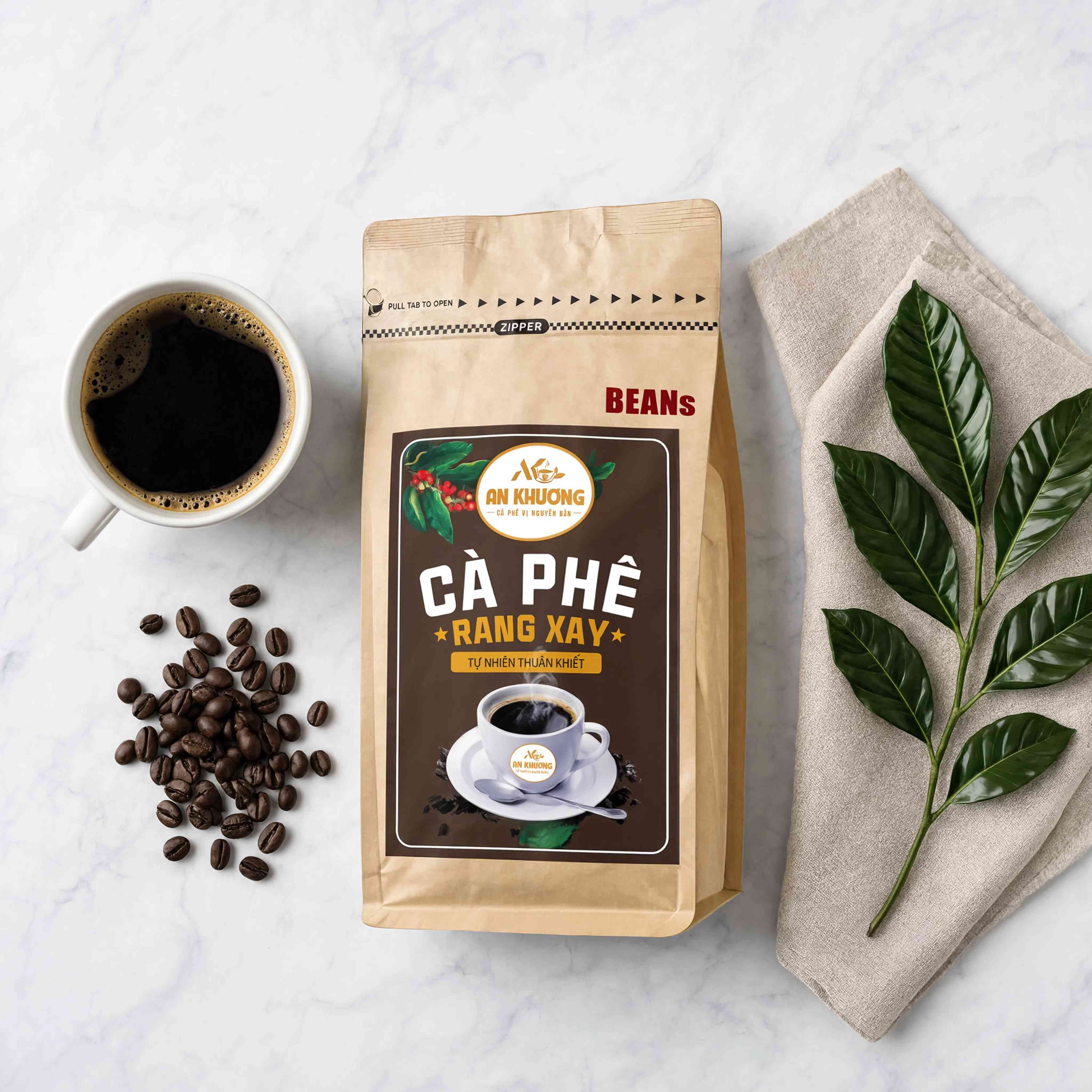 Đọc một gói cà phê từ mặt trước đến mặt sau như thế nào?