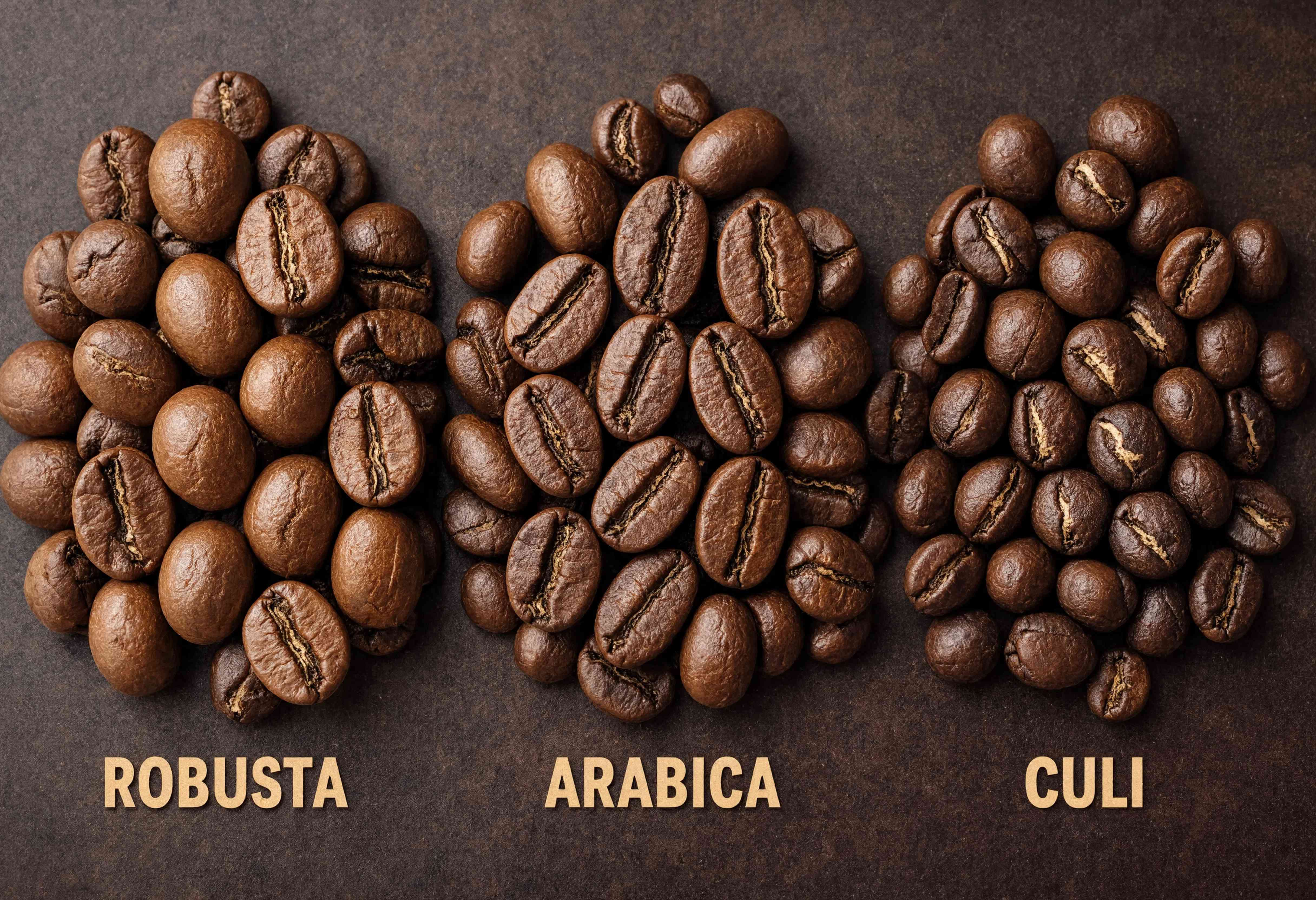 So sánh hạt Arabica, Robusta và Culi