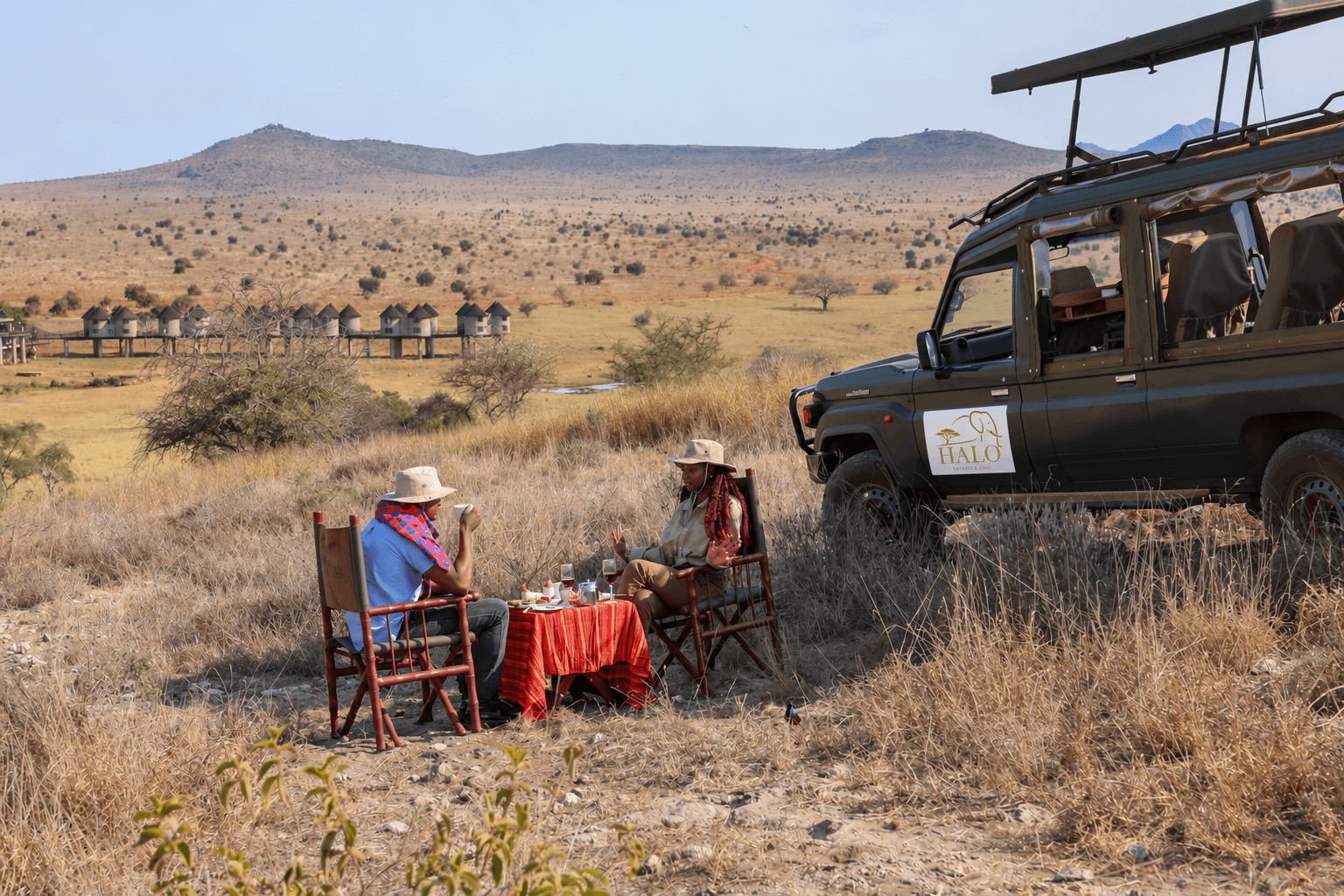 Bush breakfast at Salt Lick in Tsavo