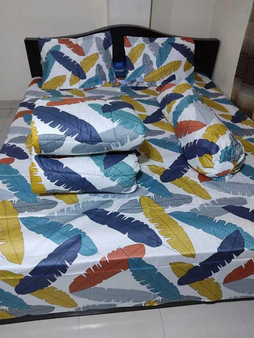 Premium Quality Twill Cotton Comforter 5 Pcs Set