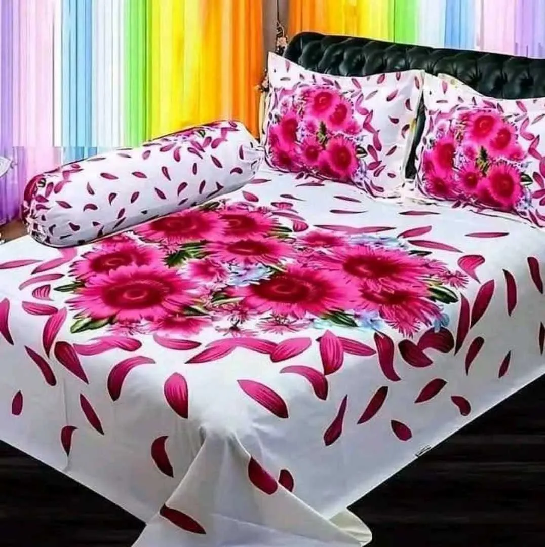 Luxury King size Bed Sheet with Matching Pillow covers