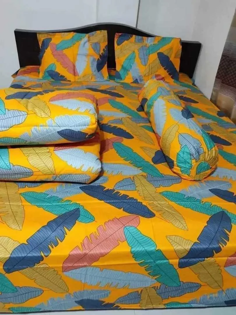 Premium Quality Twill Cotton Comforter 5 Pcs Set