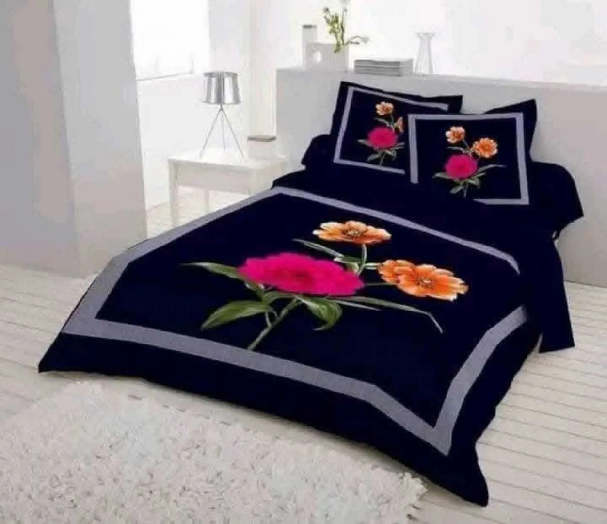 Luxury King size Bed Sheet with Matching Pillow covers