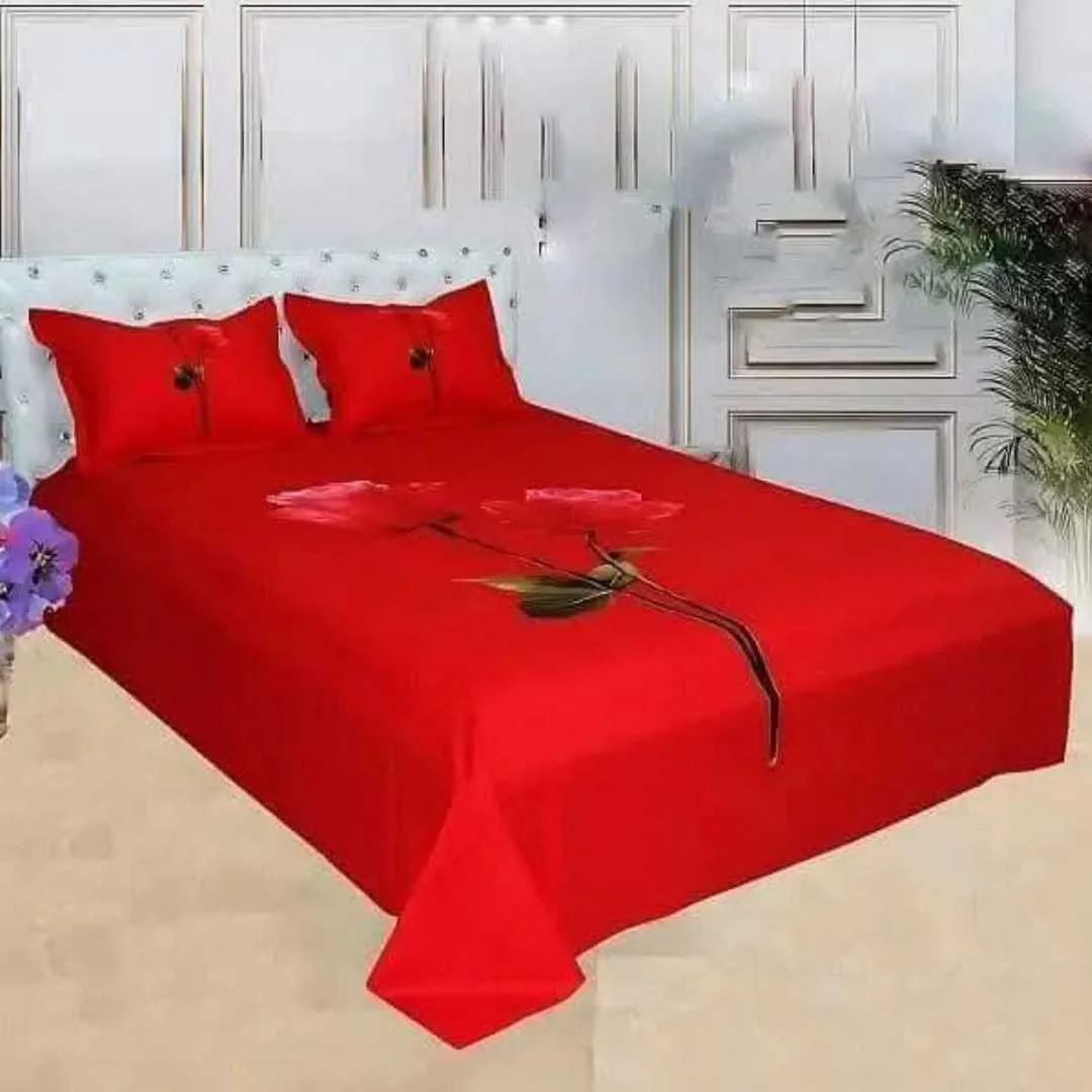 Luxury King size Bed Sheet with Matching Pillow covers