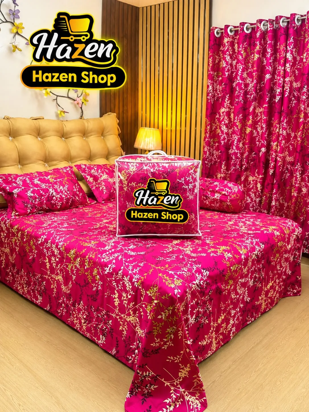 Premium Quality Twill Cotton Comforter 5 Pcs Set