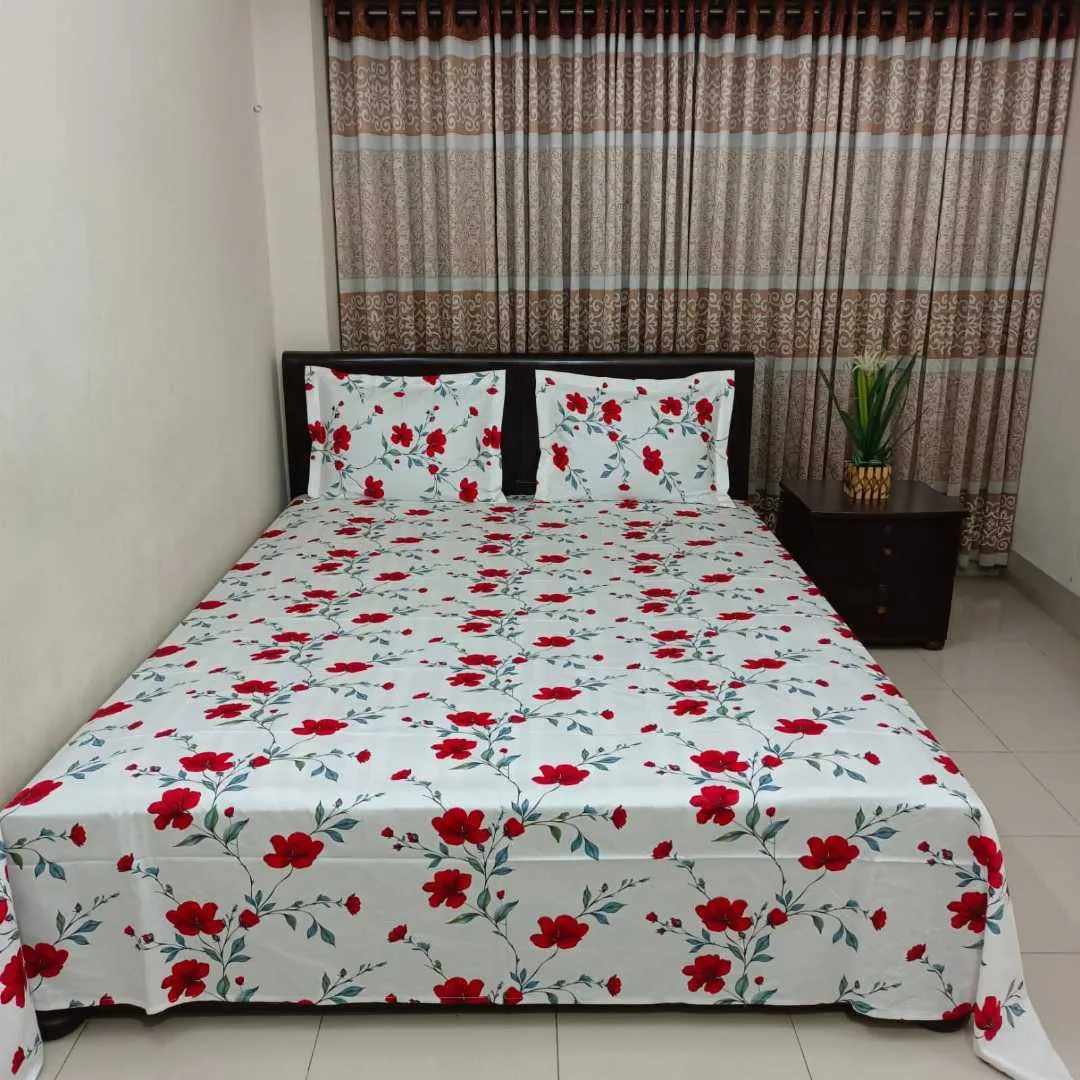 Luxury King size Bed Sheet with Matching Pillow covers